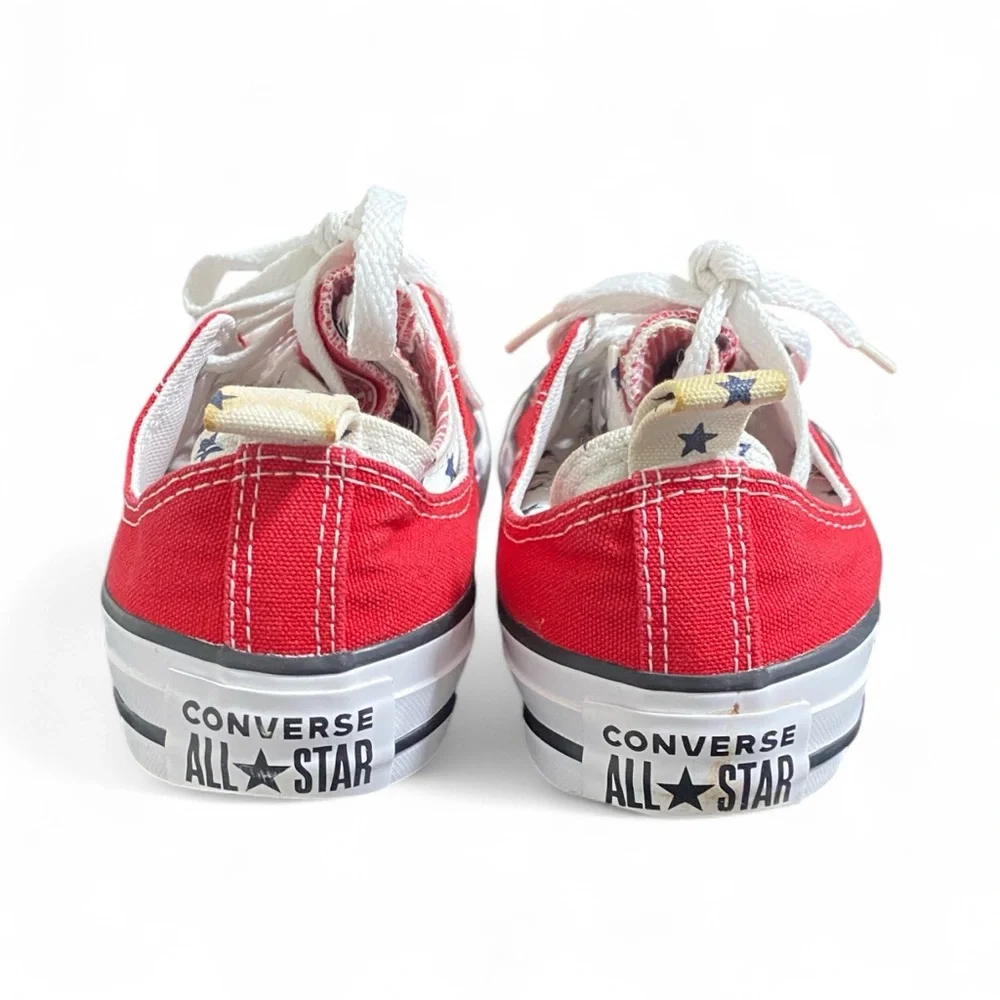 Converse Red Canvas All Star Shoes